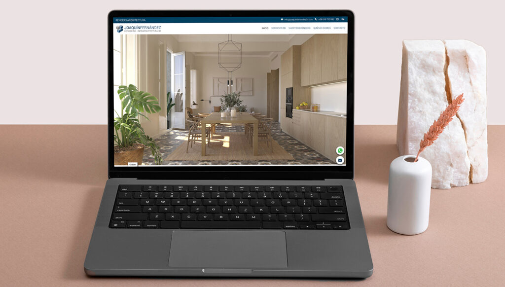 Imagen de la página de inicio de la web Joaquin Fernandez 3D