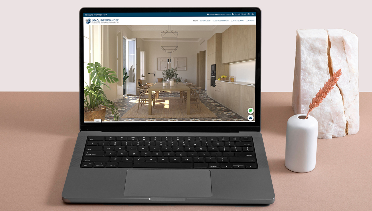 Imagen de la página de inicio de la web Joaquin Fernandez 3D