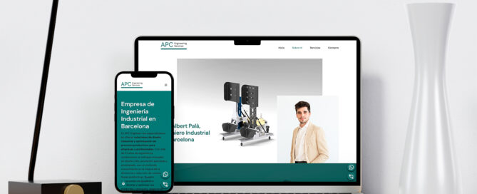 Imatge de la web i la versió mòbil d'Alfonso Morales