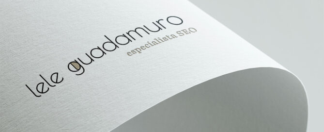 Logo image on paper by Lele Guadamuro