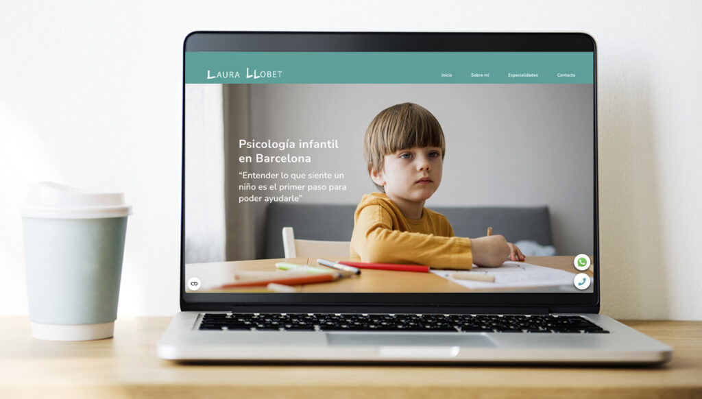 Image of the desktop version of Laura Llobet's website